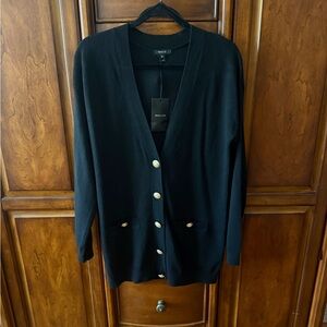 NWT Black Button-Up Cardigan Sweater